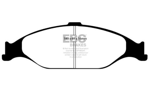Picture of EBC 99 - 04 Ford Mustang 3.8 Yellowstuff Front Brake Pads
