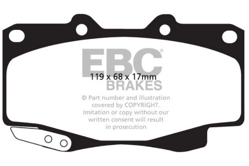 Picture of EBC 99 - 04 Toyota Tacoma 4WD 2.7 Greenstuff Front Brake Pads