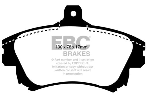 Picture of EBC 99 - 04 Volvo S40 1.9 Turbo T4 (200 BHP) Yellowstuff Front Brake Pads
