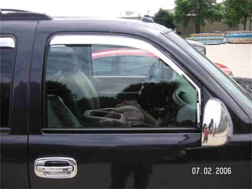 Picture of Putco 00 - 06 Chevrolet Tahoe (Front Only) Element Chrome Window Visors