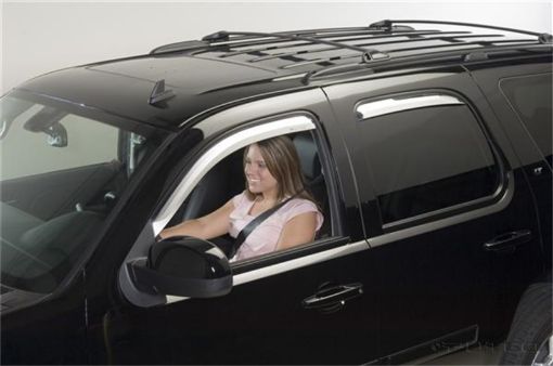 Picture of Putco 07 - 14 Chevrolet Tahoe (Set of 4) Element Chrome Window Visors