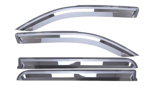 Picture of Putco 19 - 20 Ram 1500 - Crew Cab (Set of 4) Element Chrome Window Visors