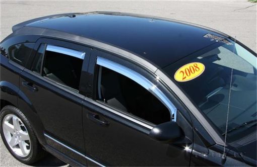 Picture of Putco 07 - 12 Dodge Caliber (Set of 4) Element Chrome Window Visors