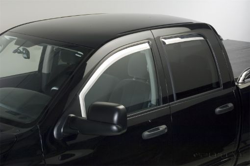Picture of Putco 14 - 18 GMC Sierra LD - (Fronts Only) Excl regular cabs Element Chrome Window Visors