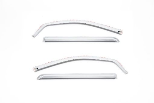 Picture of Putco 14 - 18 Chevy Silverado LD - 4 Door - Double Cab Element Chrome Window Visors