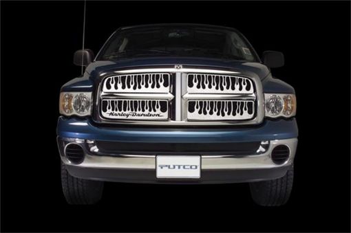 Picture of Putco 02 - 06 Chevrolet Avalanche wBody Cladding Flaming Inferno Stainless Steel Grille