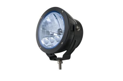Picture of Putco HID Off Road Lamp w3 LED DayTime Running Lights - 6in Black Housing w Blue Tinted Lens