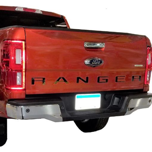 Picture of Putco 19 - 20 Ford Ranger - Black Platinum Tailgate Letters RANGER