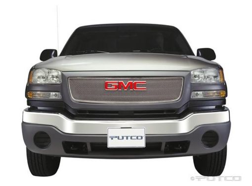 Picture of Putco 03 - 06 GMC Sierra LightHeavy Duty (Covering Logo) - Bolt on Liquid Mesh Grilles