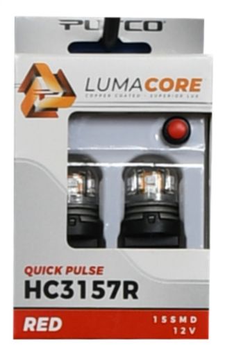 Picture of Putco LumaCore 3157 Red - Pair (x3 Strobe w Bright Stop)