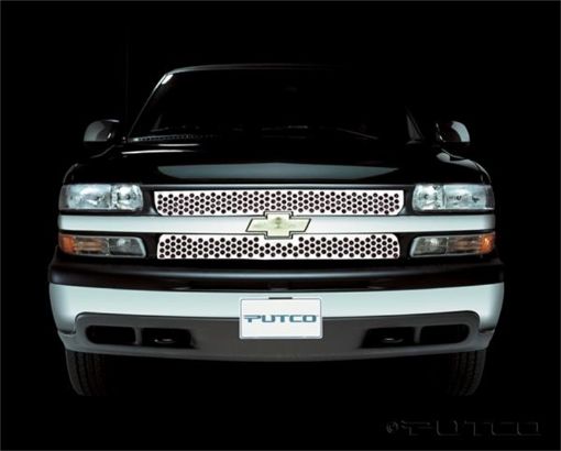 Picture of Putco 99 - 00 Chevrolet Silverado LD Punch Stainless Steel Grilles