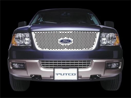 Picture of Putco 99 - 03 Ford F - 150 (Bar Grille) w Logo CutOut Punch Stainless Steel Grilles