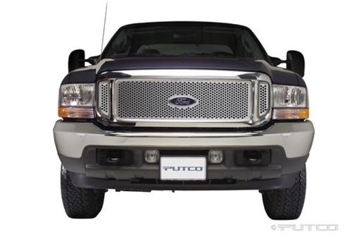 Picture of Putco 99 - 04 Ford SuperDuty w Logo CutOut (Does not Include Side Vents) Punch SS Grilles