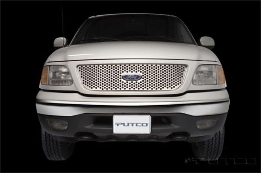Picture of Putco 97 - 98 Ford F - 150 (Honeycomb Grille) Punch Stainless Steel Grilles