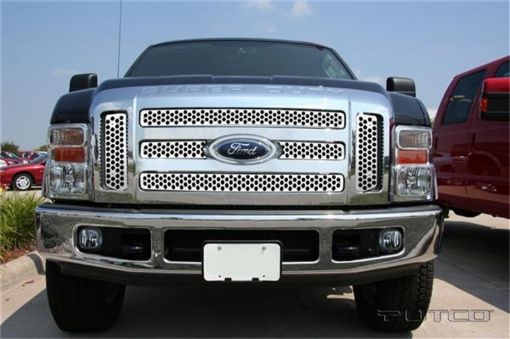 Picture of Putco 08 - 10 Ford SuperDuty (Will not Fit XLFX4) Punch Stainless Steel Grilles