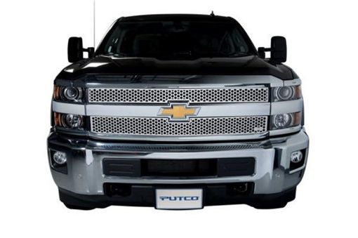 Picture of Putco 15 - 19 Chevy Silverado HD Punch Stainless Steel Grilles
