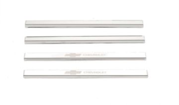 Picture of Putco 14 - 18 Chevy Silv LD - Regular Cab w CHEVROLET Etching (4pcs) SS Door Sills