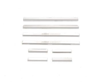 Picture of Putco 14 - 18 Chevy Silv LD - Double Cab w CHEVROLET Etching (8pcs) SS Door Sills