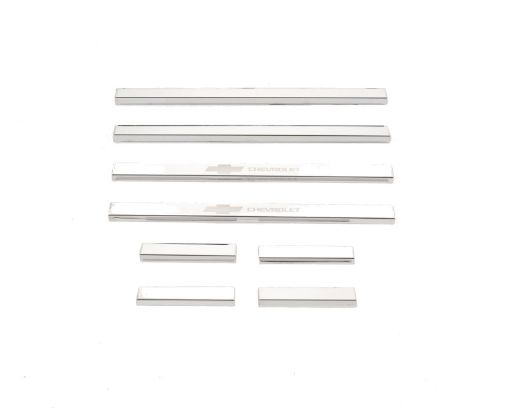 Picture of Putco 14 - 18 Chevy Silv LD - Double Cab w CHEVROLET Etching (8pcs) SS Door Sills