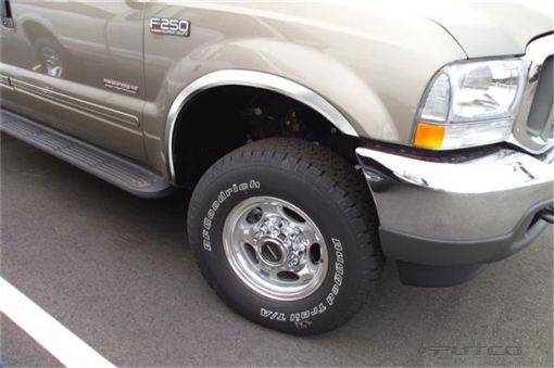 Picture of Putco 99 - 07 Ford SuperDuty Pickup - Full Stainless Steel Fender Trim