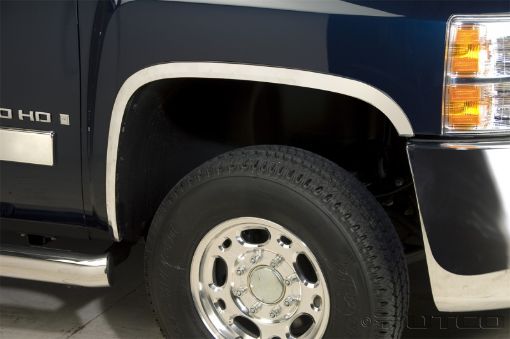 Picture of Putco 11 - 14 Chevrolet Silverado HD Dually - Full Stainless Steel Fender Trim