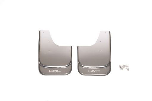 Picture of Putco Universal MudFlaps w GMC Logo Etching - Set of 2 - (14.60in x 11.5in)