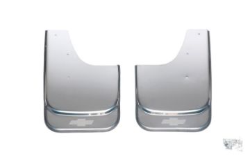 Picture of Putco Universal MudFlaps w Chevrolet Bowtie Etching - Set of 2 - (14.60in x 11.5in)