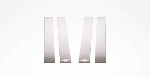 Picture of Putco 14 - 14 Chevrolet Silverado HD - (Ext Cab) - 4pcs Stainless Steel Pillar Posts Classic