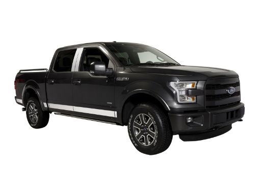 Picture of Putco 15 - 20 Ford F - 150 Super Crew Cab 5.5ft Short Box (4.25in Tall - 12pcs) SS Rocker Panels