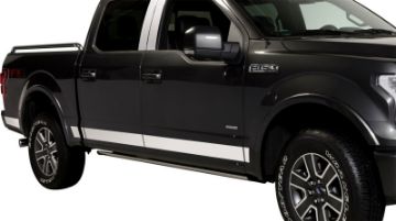 Picture of Putco 17 - 20 Ford SuperDuty Reg Cab 8ft Box - 10pcs - 4.25in Wide SS Rocker Panels