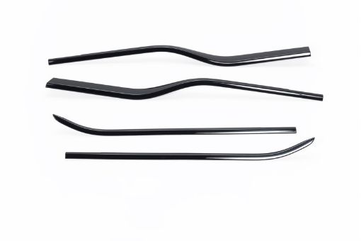 Picture of Putco 17 - 20 Ford SuperDuty - Crew Cab w Towing Mirrors Tinted Window Trim Accents (ABS Window Trim)