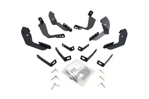 Picture of Go Rhino 15 - 19 Chevrolet Silverado 2500HD3500HD Brackets for OE Xtreme Cab Length SideSteps