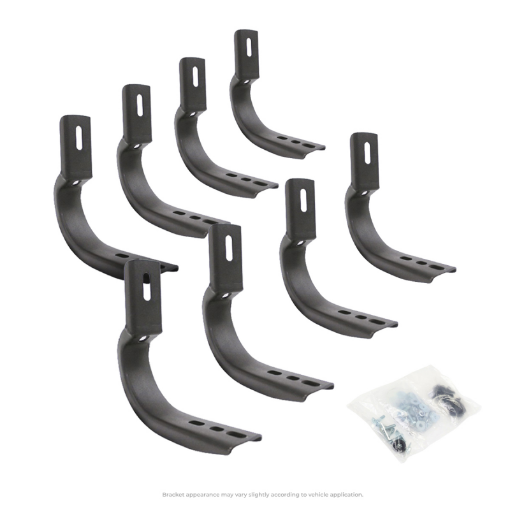 Picture of Go Rhino 19 - 20 Chevrolet Silverado 1500 Brackets for OE Xtreme Cab Length SideSteps