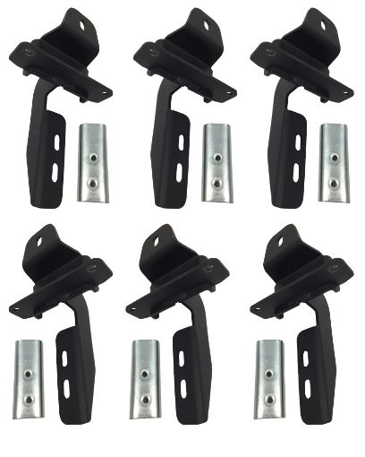 Picture of Go Rhino 18 - 20 Jeep Wrangler JLU Brackets for OE Xtreme Cab Length SideSteps