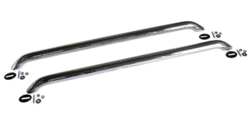 Picture of Go Rhino Bed Rails - 36in Long - wo Base Plates - Chrome