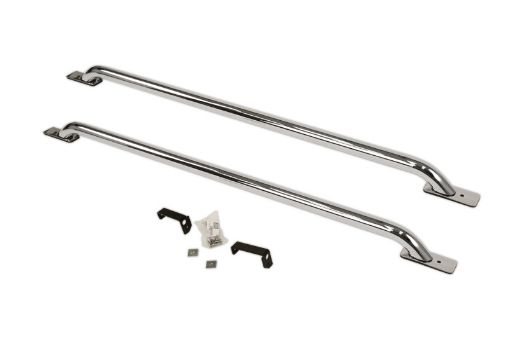 Picture of Go Rhino 14 - 18 Chevrolet Silverado 1500 2019 LTD (Classic) Stake Pocket Bed Rails - Chrome