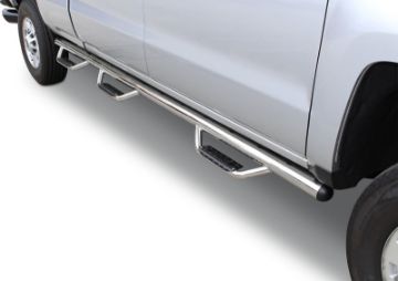 Picture of Go Rhino 07 - 10 Chevrolet Silverado 2500HD3500HD Dominator D3 - 1 Piece SideSteps - W2W - SS
