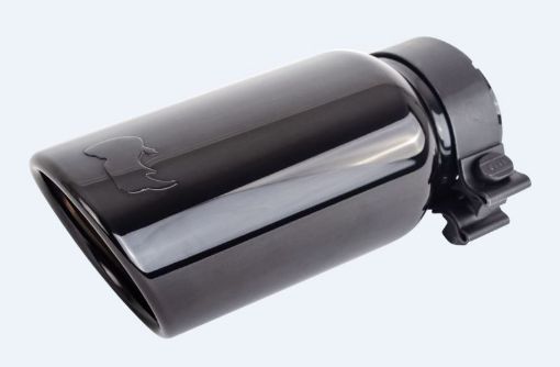Picture of Go Rhino Exhaust Tip - Black Chrome - ID 2 34in x L 10in x OD 4in