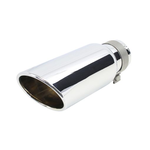 Picture of Go Rhino Exhaust Tip - Chrome - ID 3 12in x L 14in x OD 5in