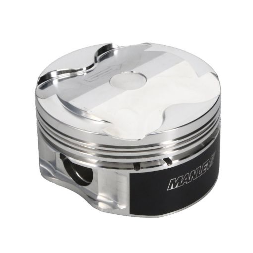 Picture of Manley 2018 Ford Coyote 5.0L DOHC 1cc Dish 3.662in Bore 111 CR Platinum Piston - Single