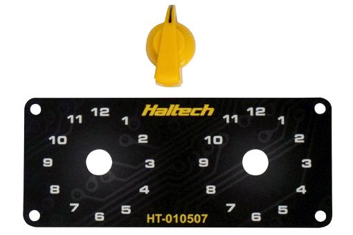 Picture of Haltech Dual Switch Panel wYellow Knob