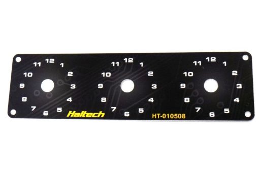 Picture of Haltech Triple Switch Panel wYellow Red Knobs