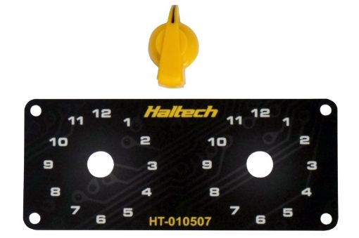 Picture of Haltech Dual Switch Panel Kit wYellow Knob