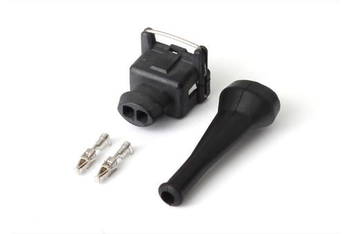 Picture of Haltech Bosch EV1 (Square) 2 Pin Junior Timer Female Connector Plug Pins