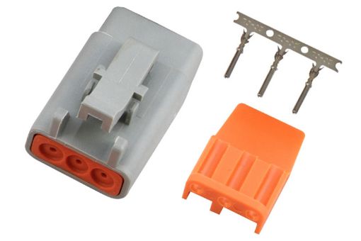 Picture of Haltech Male Deutsch DTM - 3 Connector 7.5 Amp Plug Pins