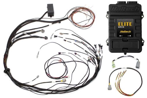 Picture of Haltech Elite 1500 Terminated Harness ECU Kit w Square EV1 Injector Connectors