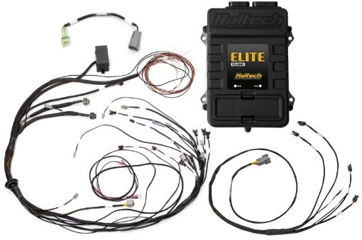 Picture of Haltech Elite 1500 Terminated Harness ECU Kit w Square EV1 Injector Connectors