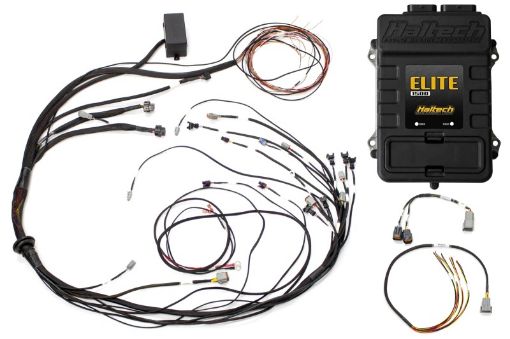 Picture of Haltech Elite 1500 Terminated Harness ECU Kit w Square EV1 Injector Connectors
