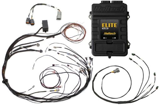 Picture of Haltech Elite 1500 Terminated Harness ECU Kit w Square EV1 Injector Connectors