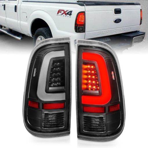 Picture of ANZO 2008 - 2016 Ford F - 250 LED Taillights Black Housing Clear Lens (Pair)